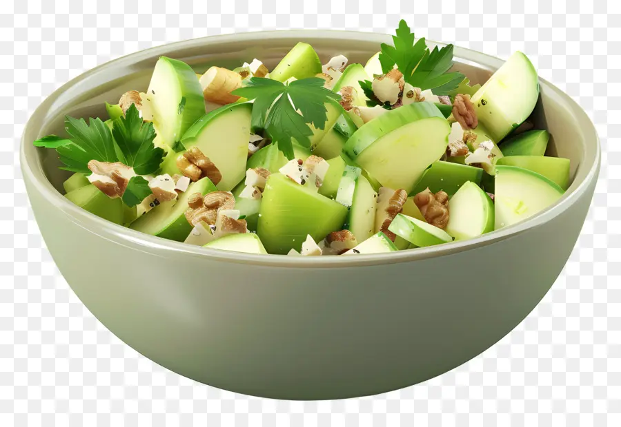 Ensalada Waldorf，Ensalada De Manzana Verde PNG