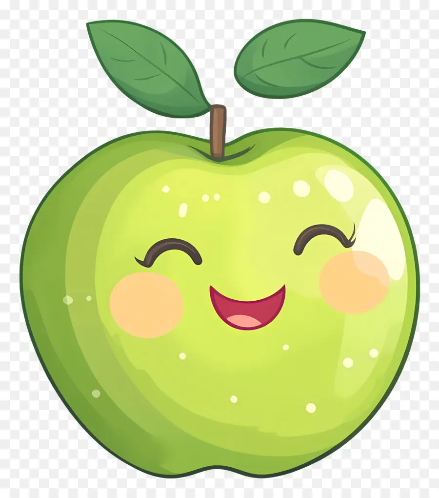 Manzana Verde，Dibujos Animados De Manzana Verde PNG