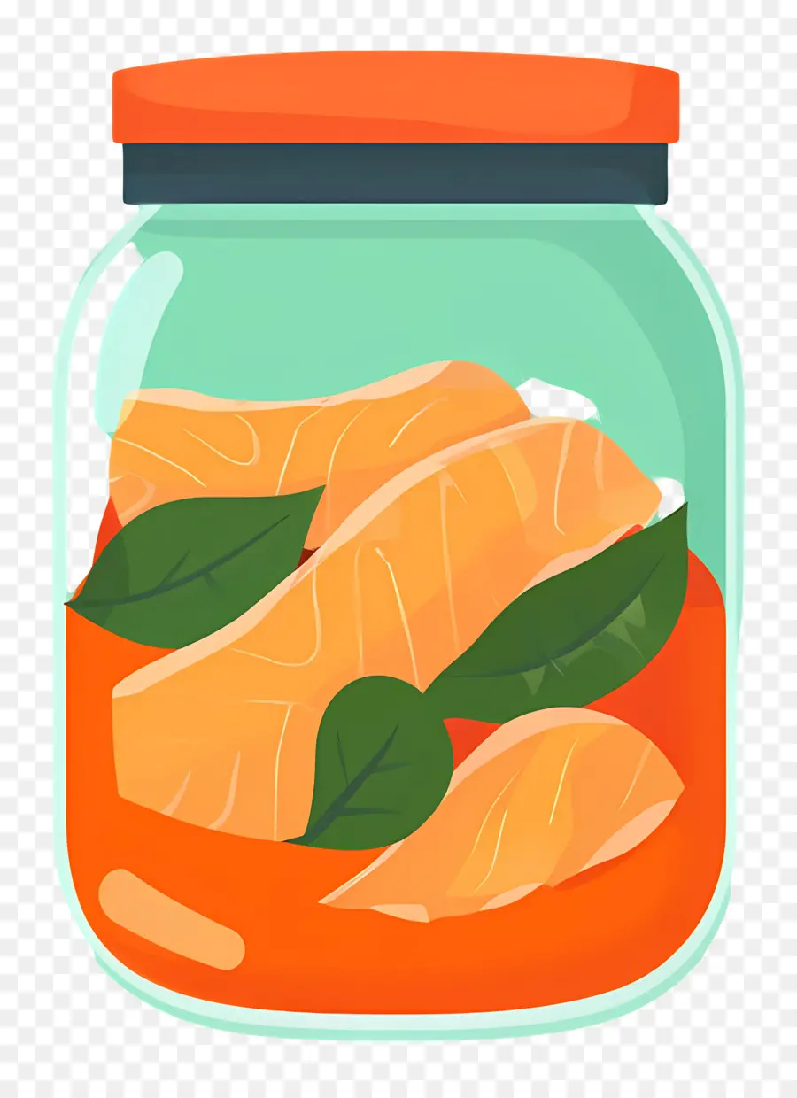 Tarro De Kimchi，Salmón En Tarro PNG