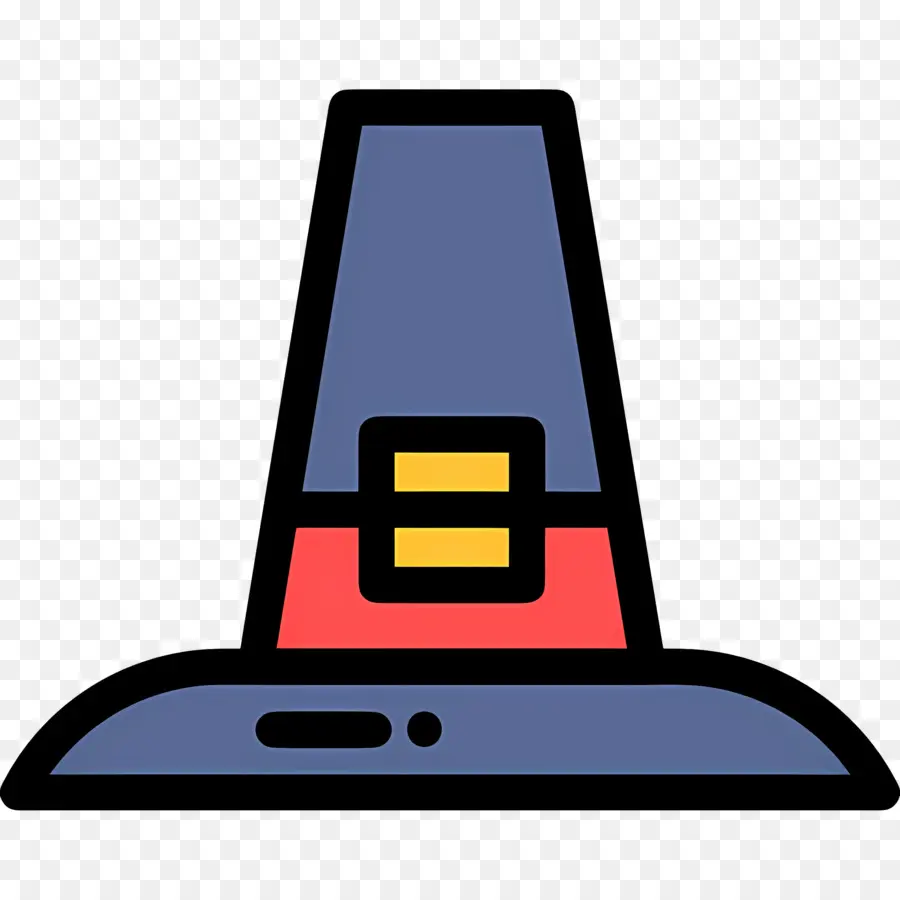 Sombrero De Acción De Gracias，Sombrero De Peregrino Azul PNG