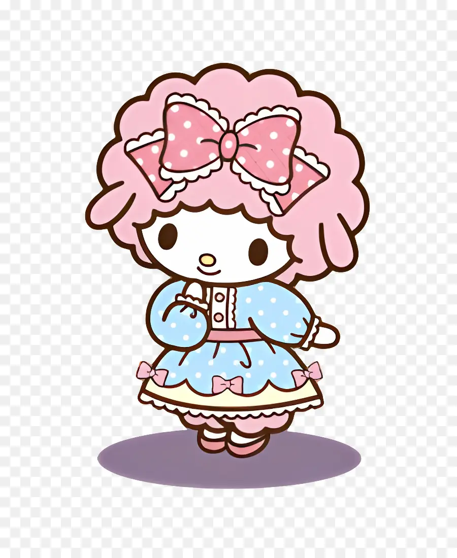 Mi Dulce Piano，Personaje Rosa En Vestido PNG