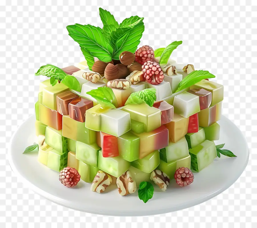 Ensalada Waldorf，Cubo De Ensalada De Frutas PNG