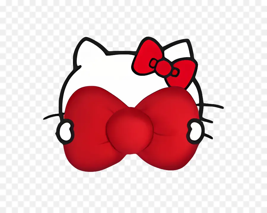 Hola Gatito，Hello Kitty Con Lazo PNG