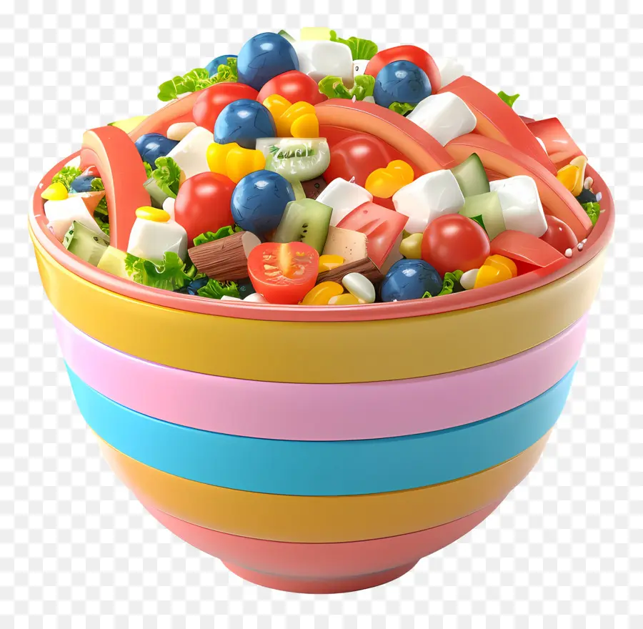 Ensalada Cobb，Ensalada De Frutas Coloridas PNG