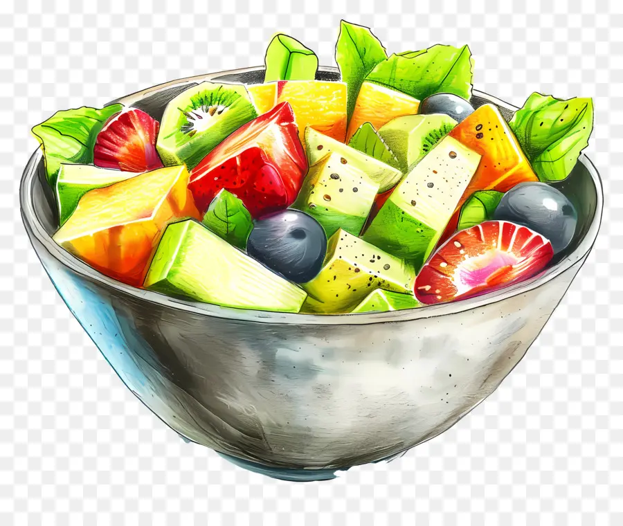 Ensalada Waldorf，Ensalada De Fruta PNG