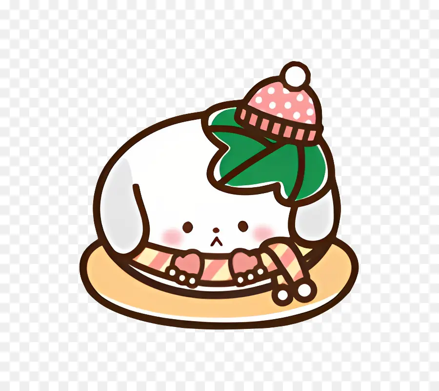 Kashiwankomochi，Perro Acogedor Con Sombrero PNG