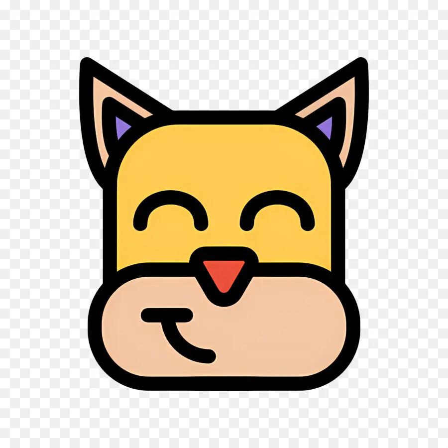 Emoji De Perro，Cara De Gato PNG