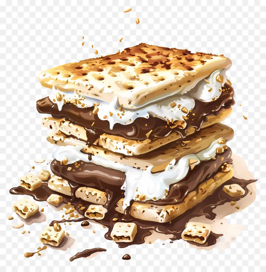 Fumar，S'mores PNG