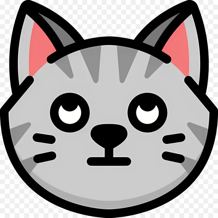 Emojis De Gato，Gato Gris PNG