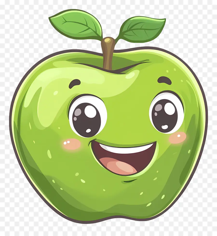 Manzana Verde，Dibujos Animados De Manzana Verde PNG