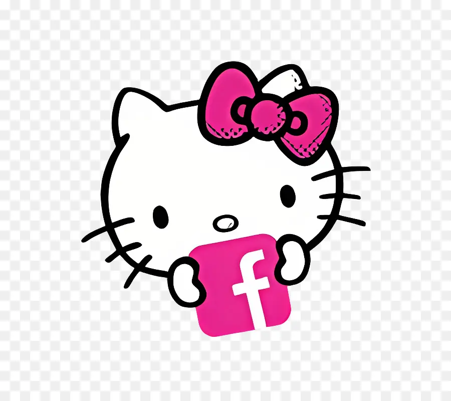 Hola Gatito，Hola Kitty Con Facebook PNG