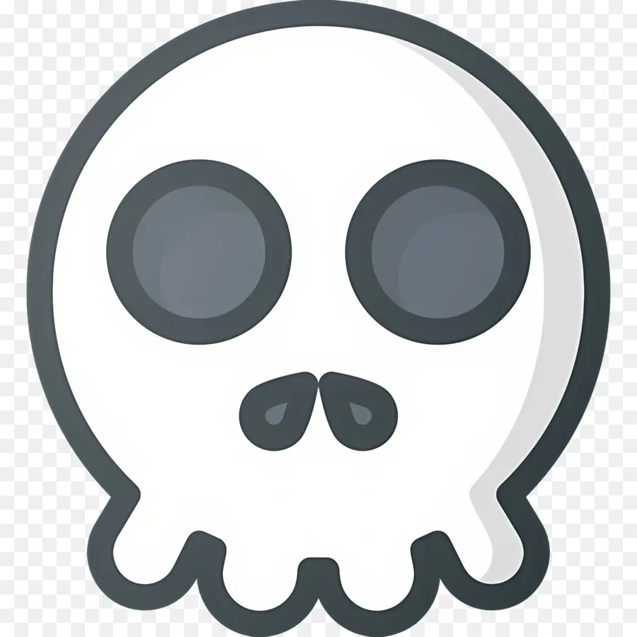 Emoji Calavera，Cráneo PNG