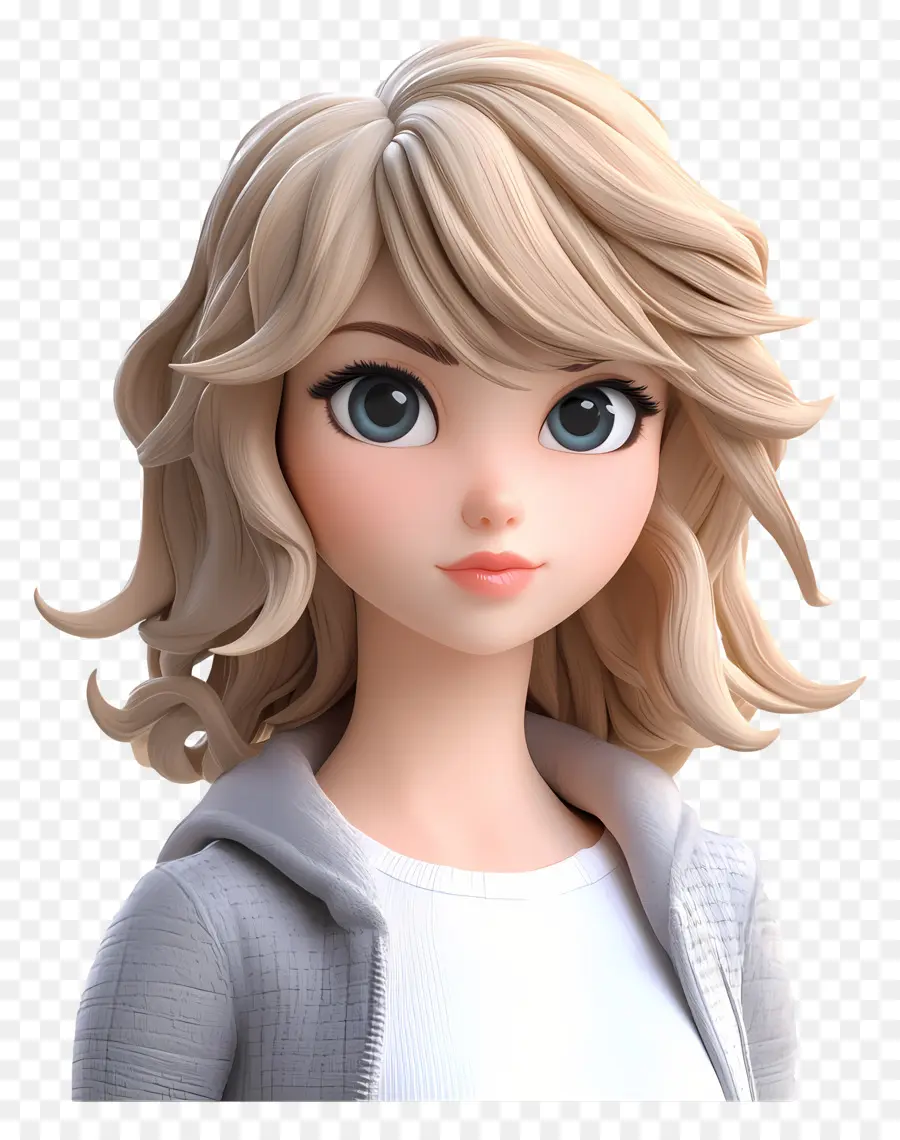 Taylor Swift，Chica Rubia De Dibujos Animados PNG