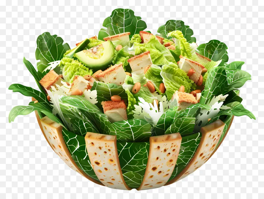 Ensalada Cesar，Ensaladera PNG