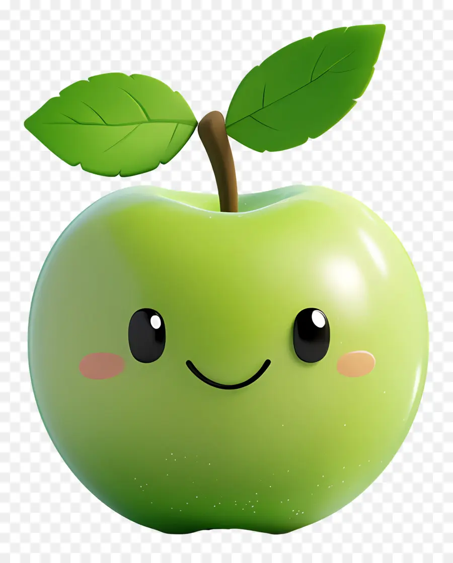 Manzana Verde，Dibujos Animados De Manzana Verde PNG