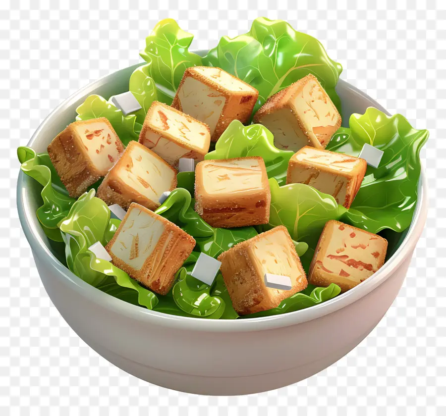 Ensalada Cesar，Ensalada De Tofu PNG