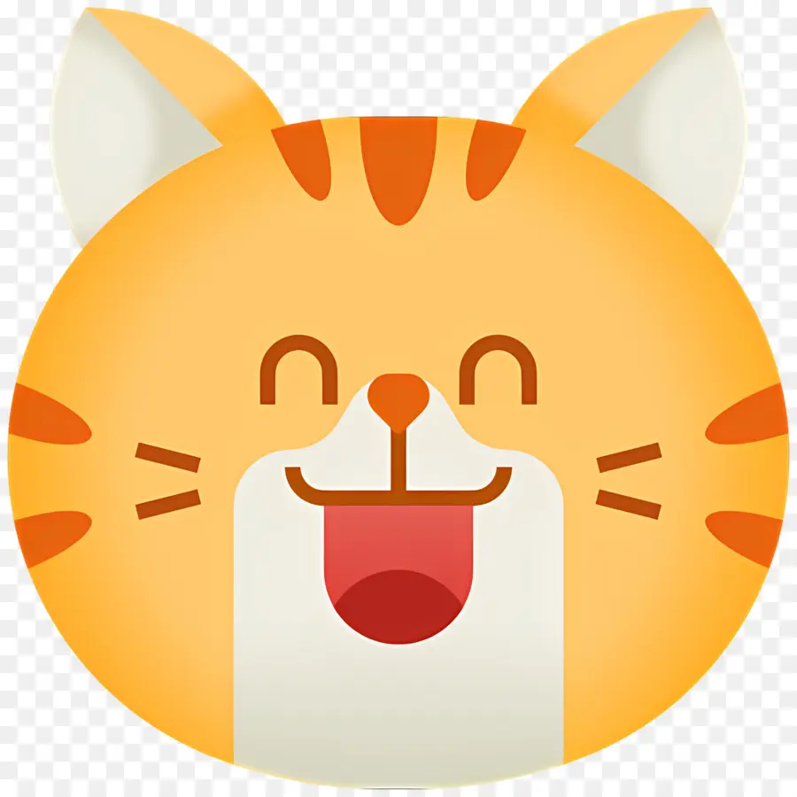 Emoji De Gato，Gato Feliz PNG