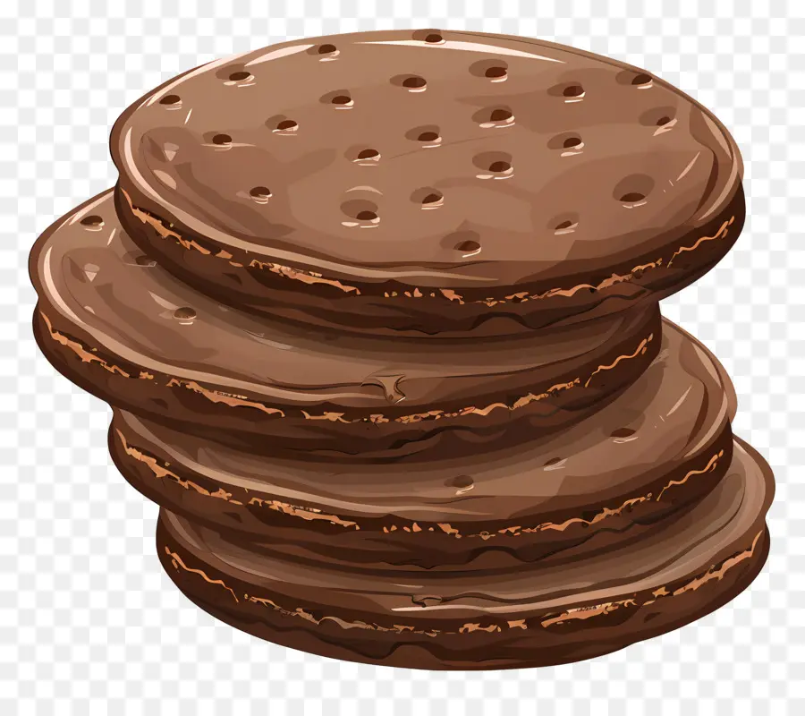 Galleta De Chocolate，Galletas Sándwich De Chocolate PNG