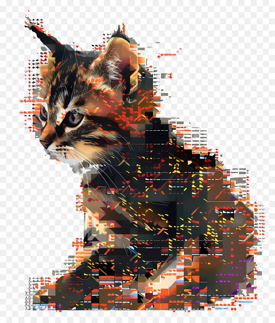 Gato Píxel，Gatito Pixelado PNG