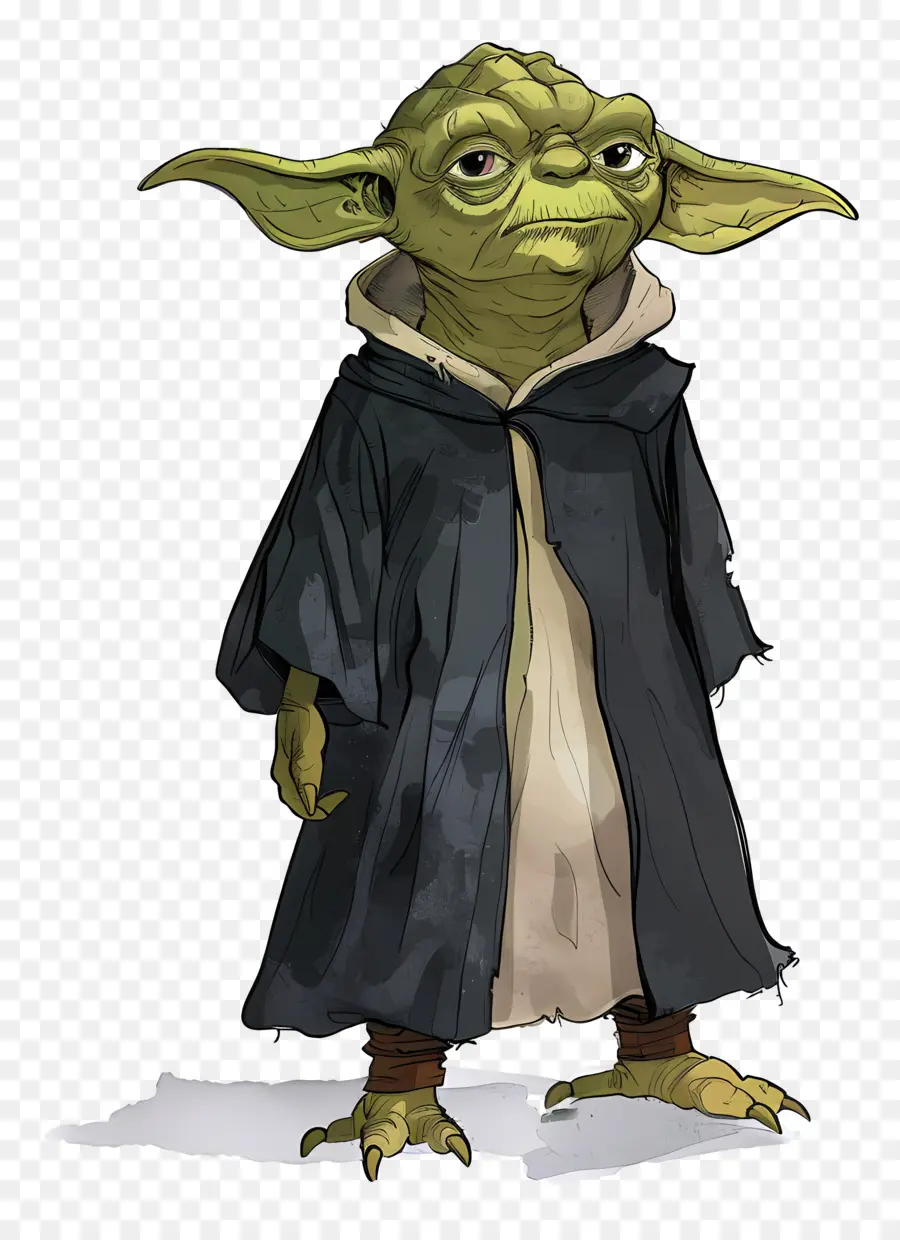 Yoda，Criatura Verde En Bata PNG