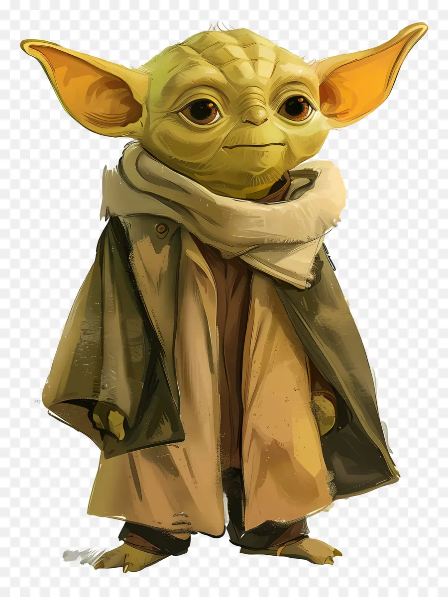 Yoda，Criatura Verde En Bata PNG