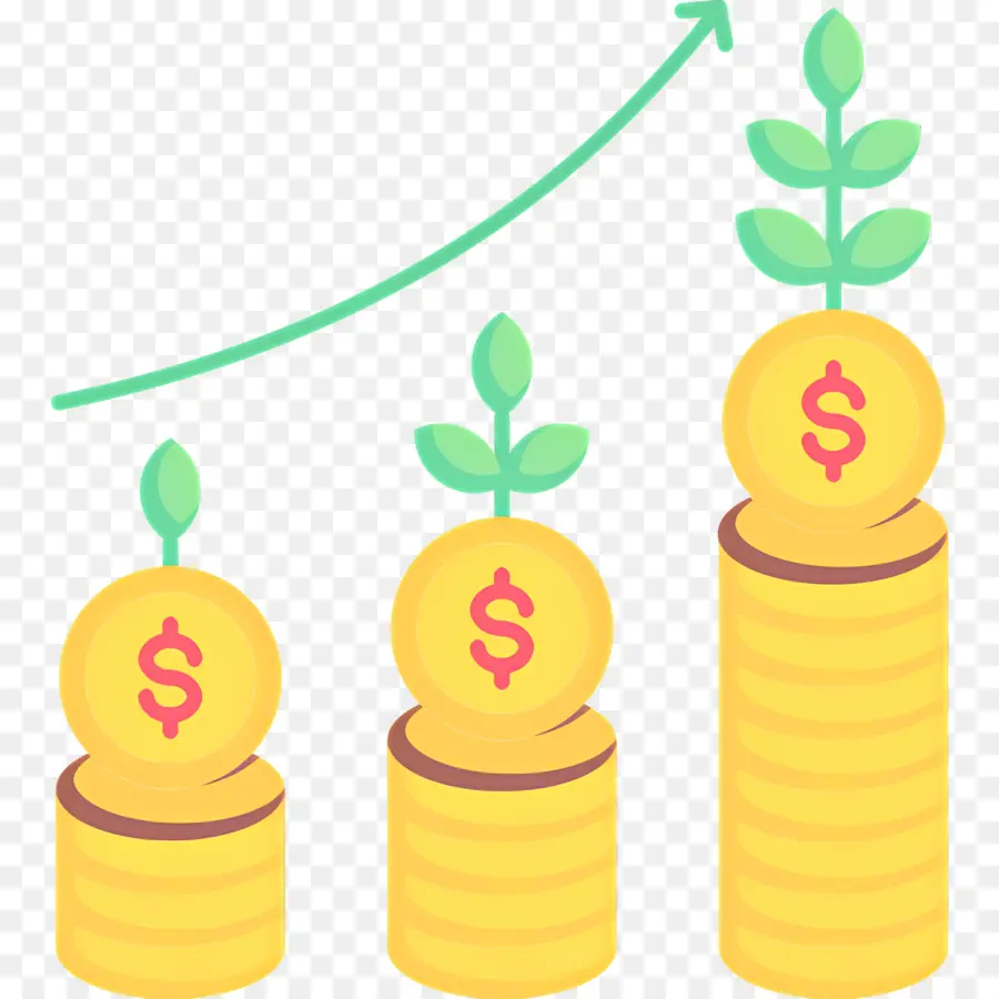 Sostenibilidad，Monedas En Crecimiento PNG