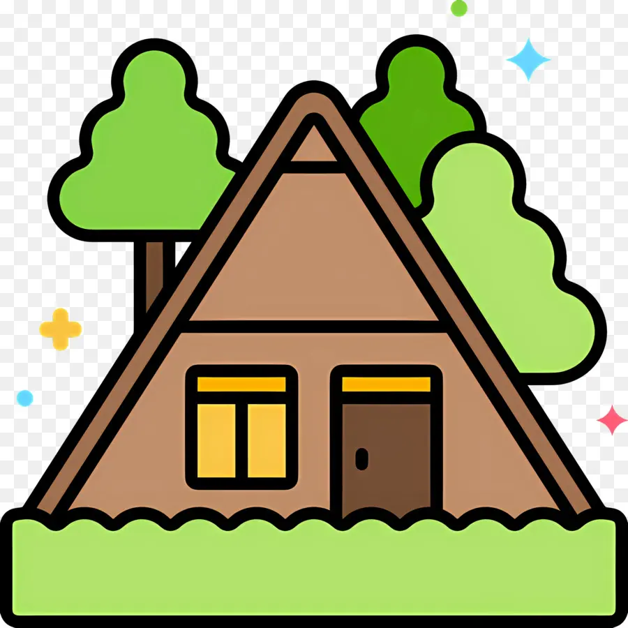 Sostenibilidad，Casa Con Arboles PNG