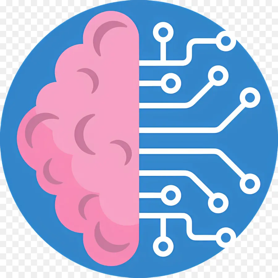 Inteligencia Artificial，Cerebro Con Chip PNG