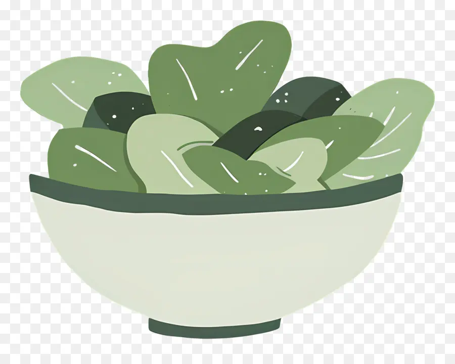 Ensalada Verde，Hojas Verdes PNG