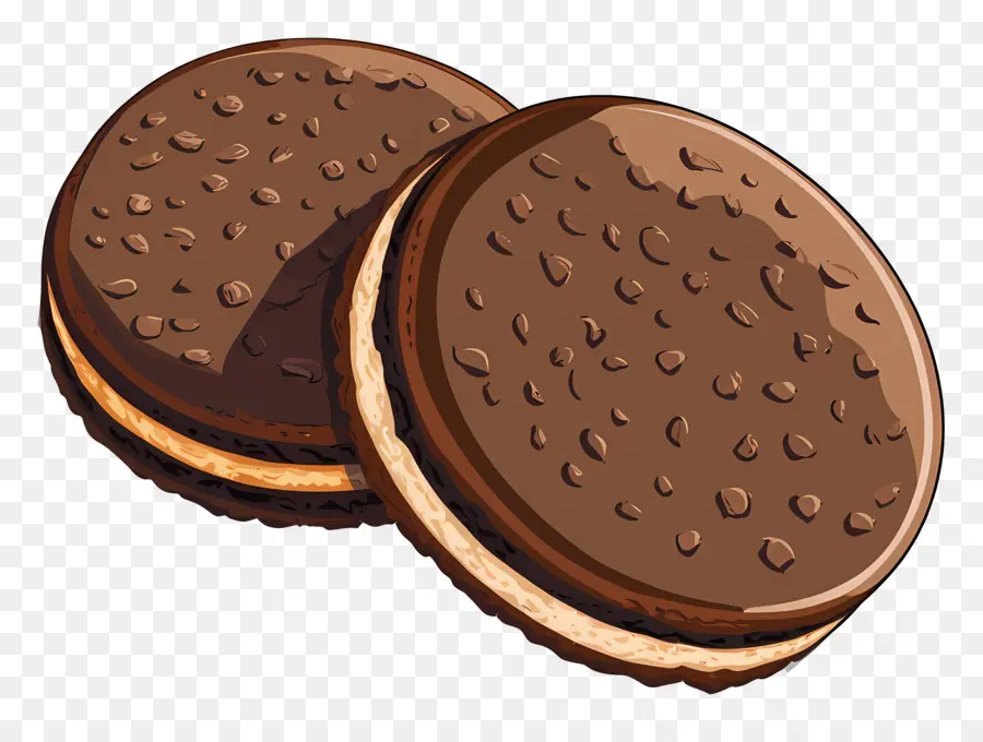 Galleta De Chocolate，Galletas Sándwich De Chocolate PNG