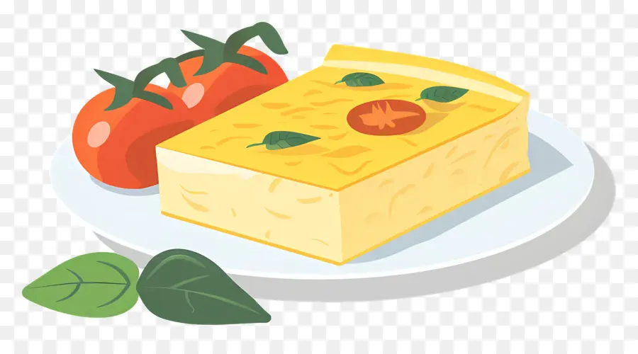 Tortilla Española，Rebanada De Queso PNG