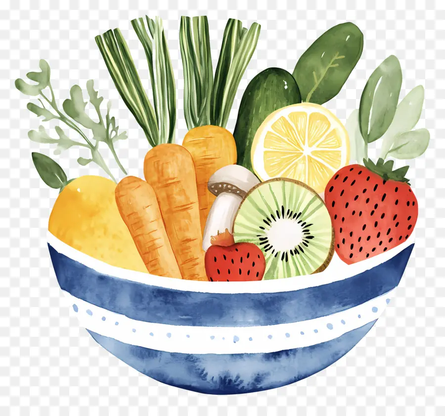 Verduras Y Frutas，Ensalada De Fruta PNG