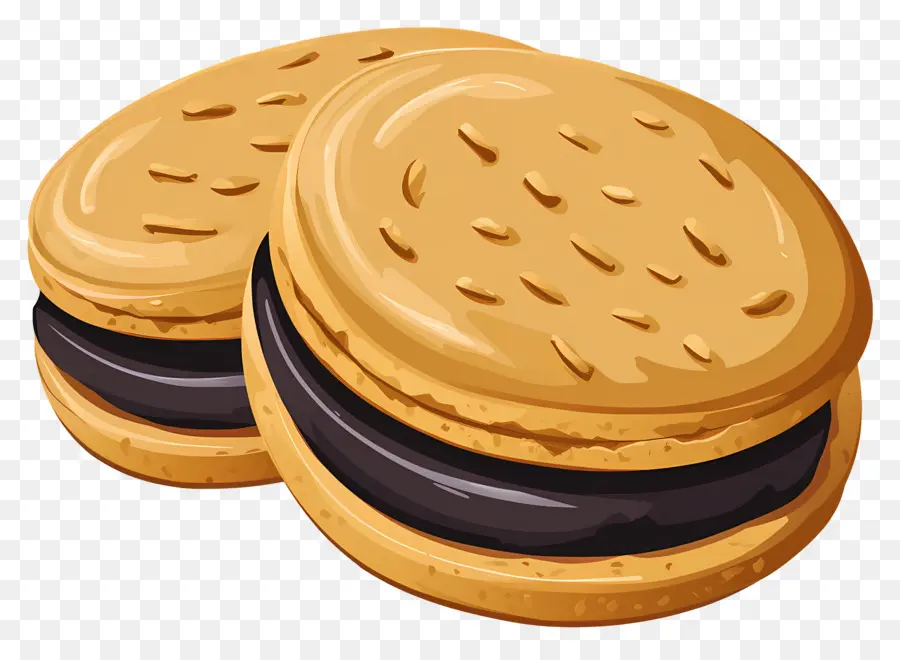 Galleta De Chocolate，Galletas Sándwich De Chocolate PNG