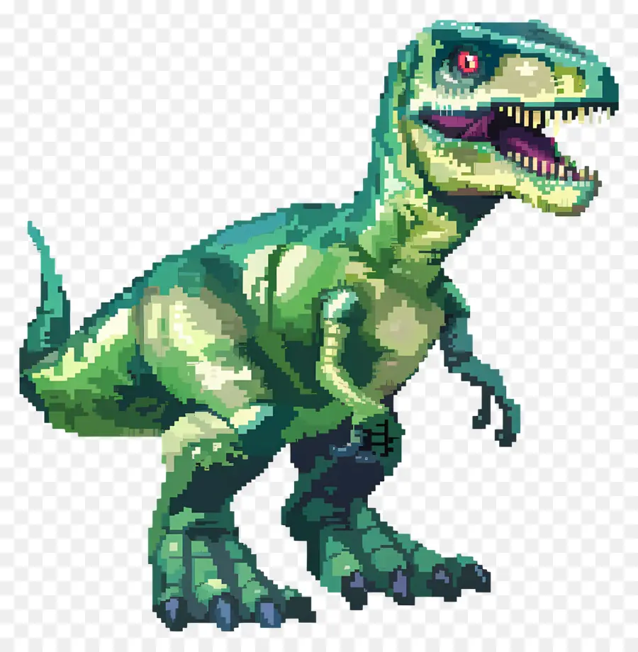 Dinosaurio Píxel，Dinosaurio Pixelado PNG