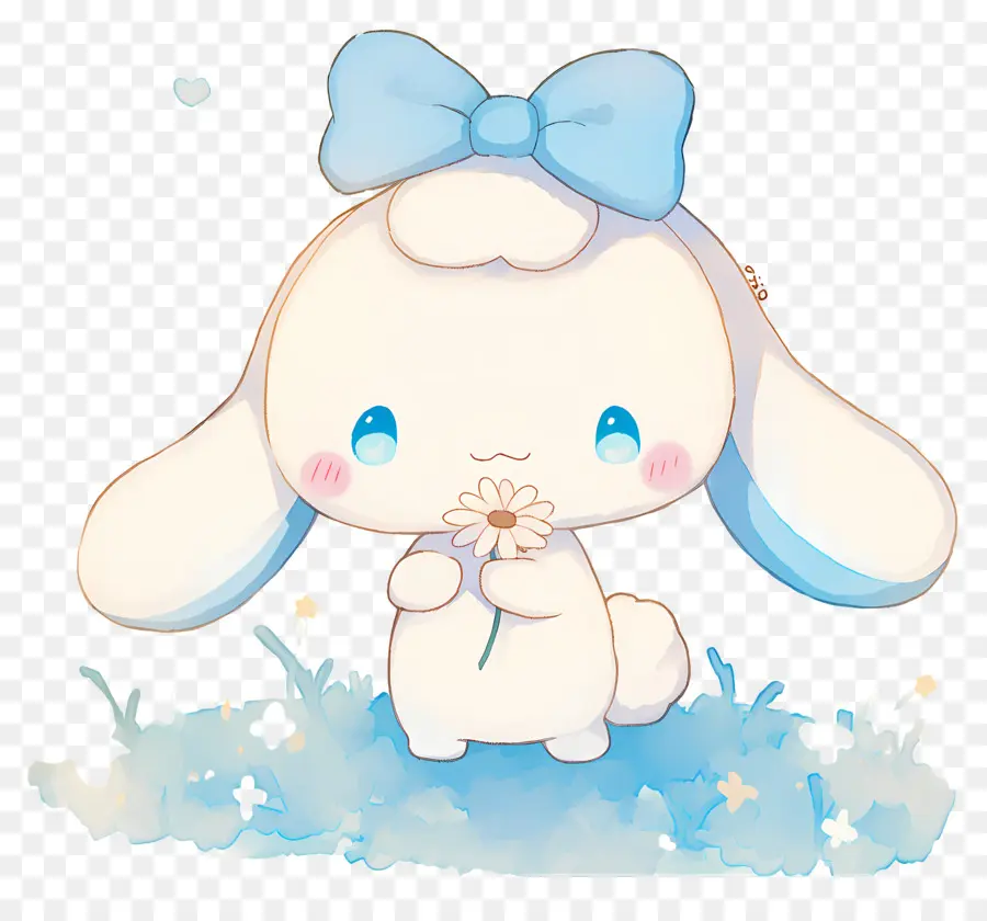 Lindo Cinnamoroll，Lindo Personaje Con Flor PNG