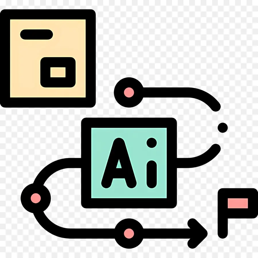 Inteligencia Artificial，Diagrama De Flujo De Ia PNG