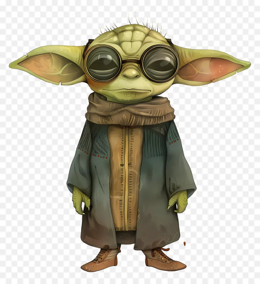 Yoda，Criatura Verde En Bata PNG