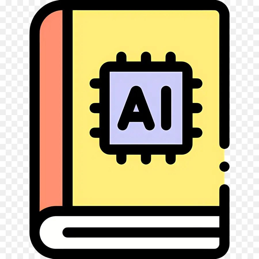 Inteligencia Artificial，Icono De Libro De Ia PNG