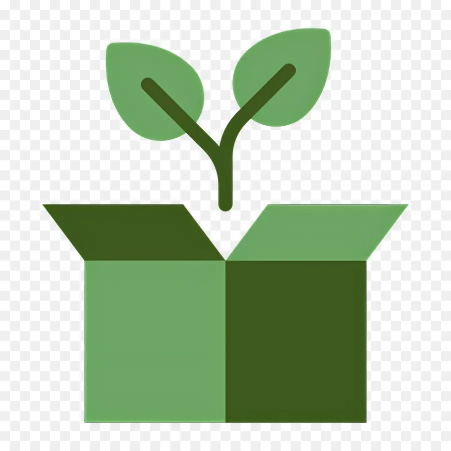 Sostenibilidad，Planta En Caja PNG