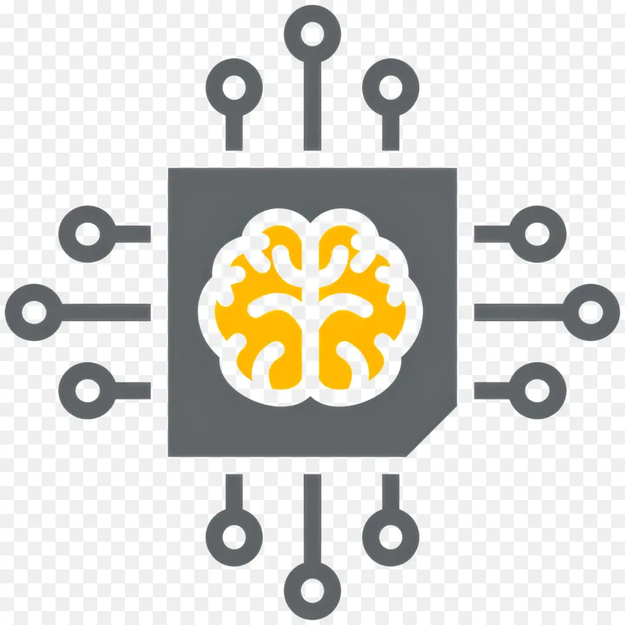 Inteligencia Artificial，Cerebro Con Circuito PNG