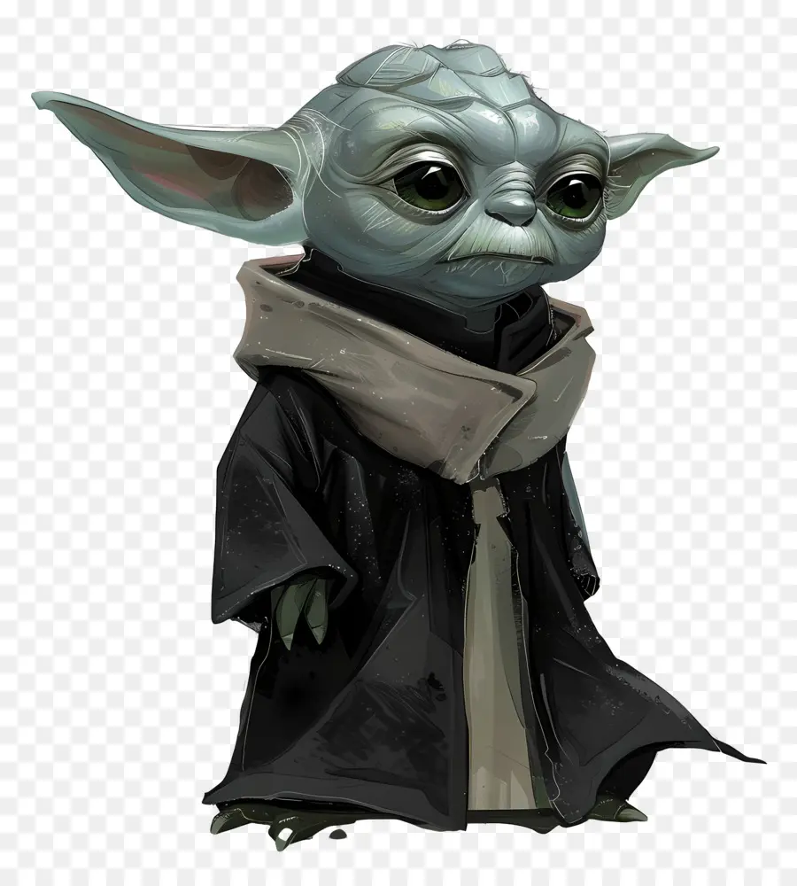 Yoda，Criatura Verde En Bata PNG