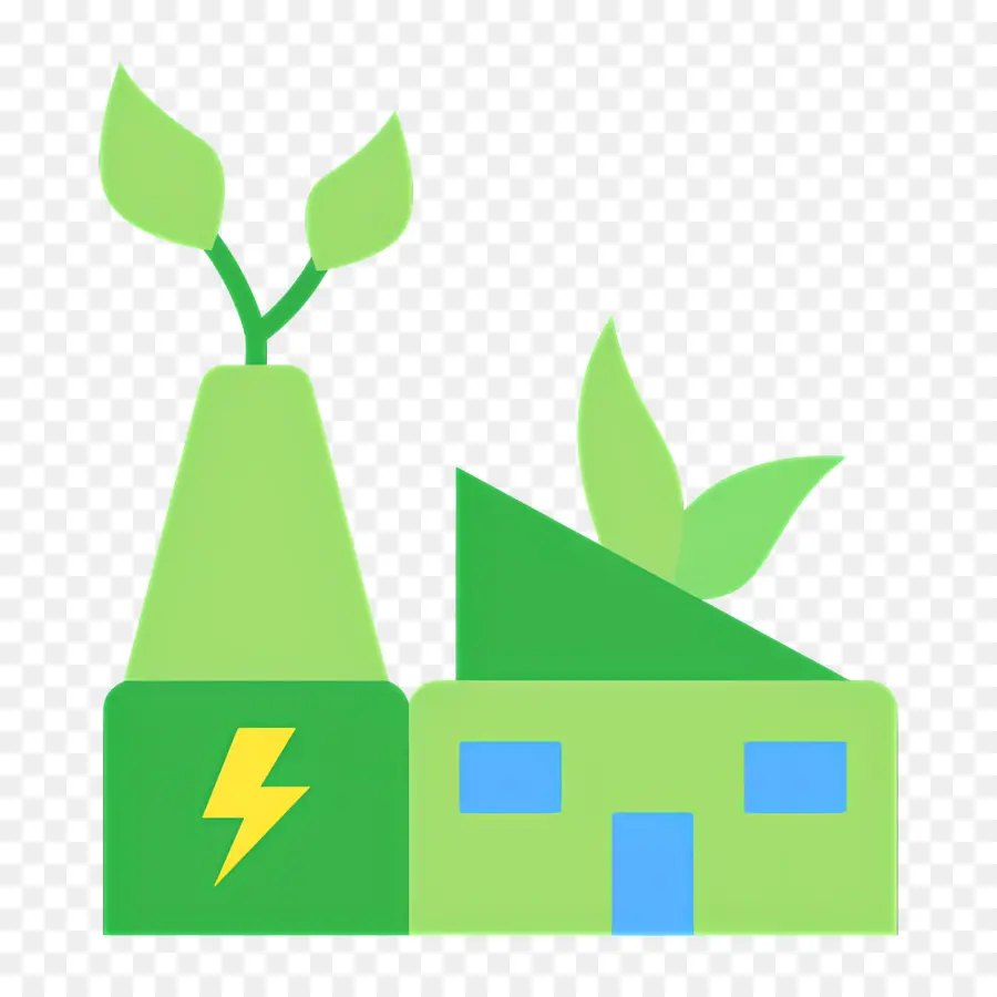 Sostenibilidad，Planta De Energía Verde PNG