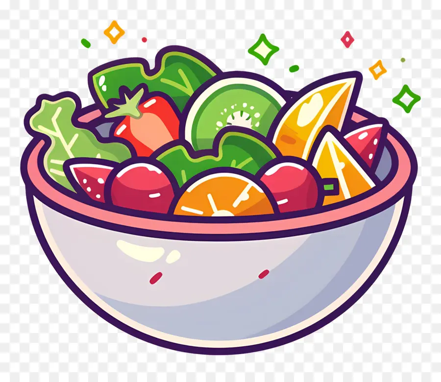 Verduras Y Frutas，Ensalada PNG