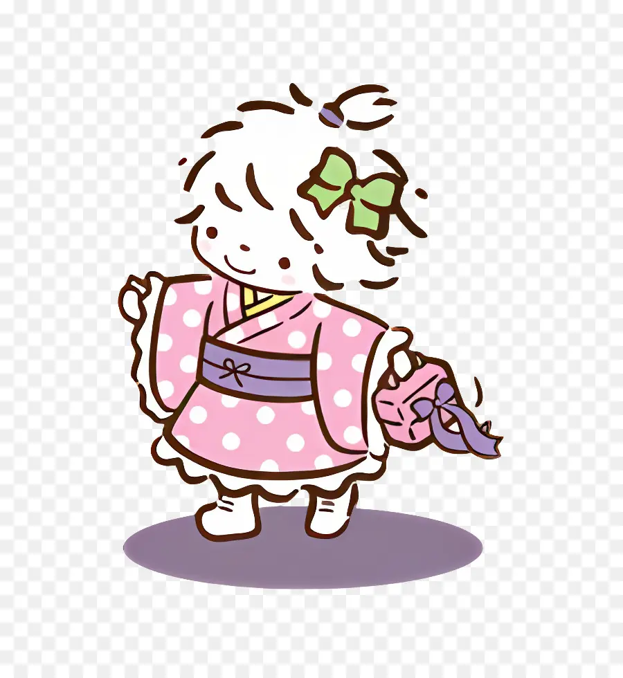 Pequeño Poema，Chica En Kimono PNG