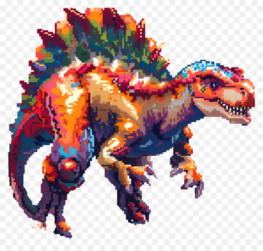 Dinosaurio Píxel，Dinosaurio Pixelado PNG