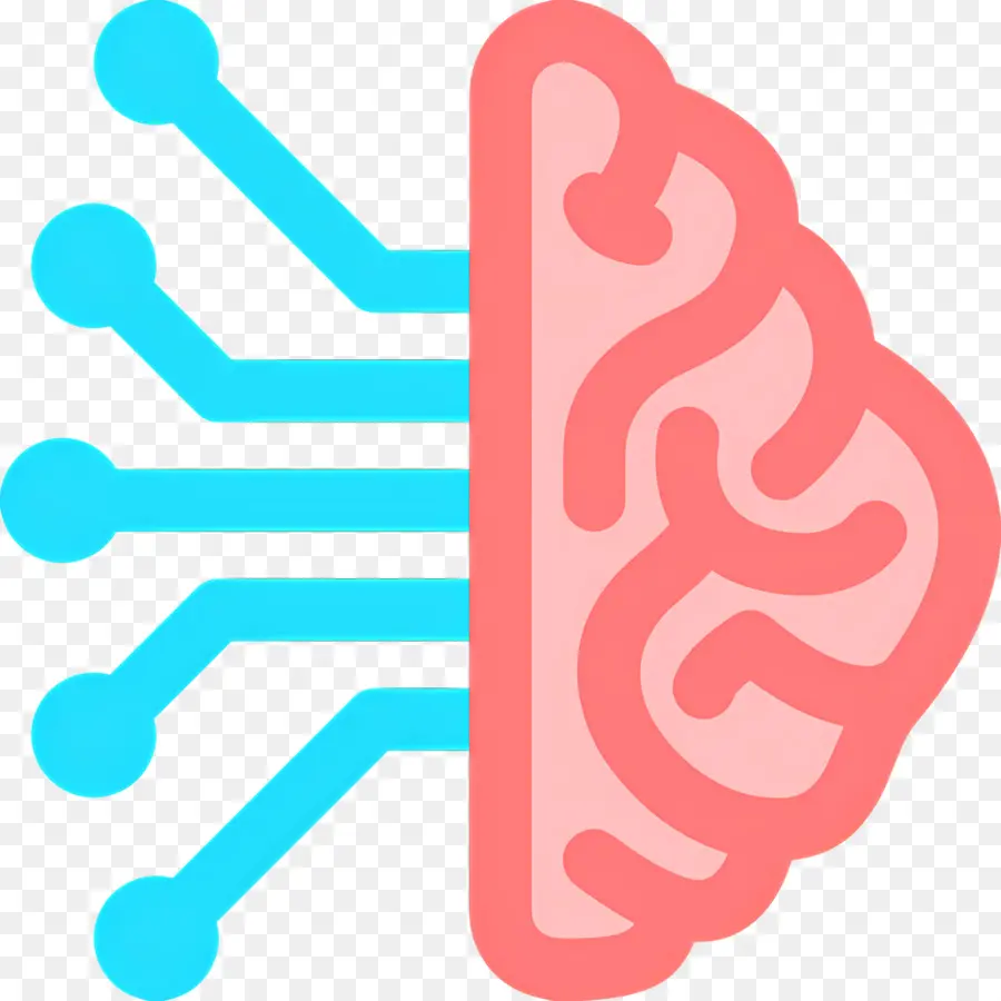 Inteligencia Artificial，Cerebro Con Chip PNG