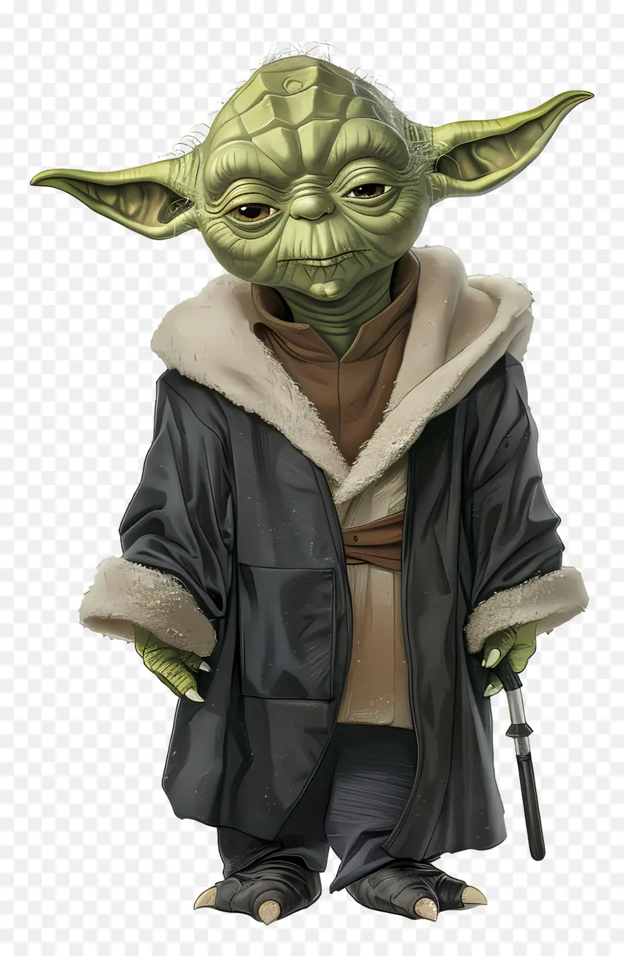 Yoda，Criatura Verde Con Gafas PNG