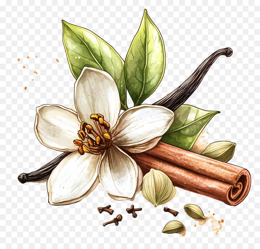 Hierbas Y Especias，Especias Y Flores PNG