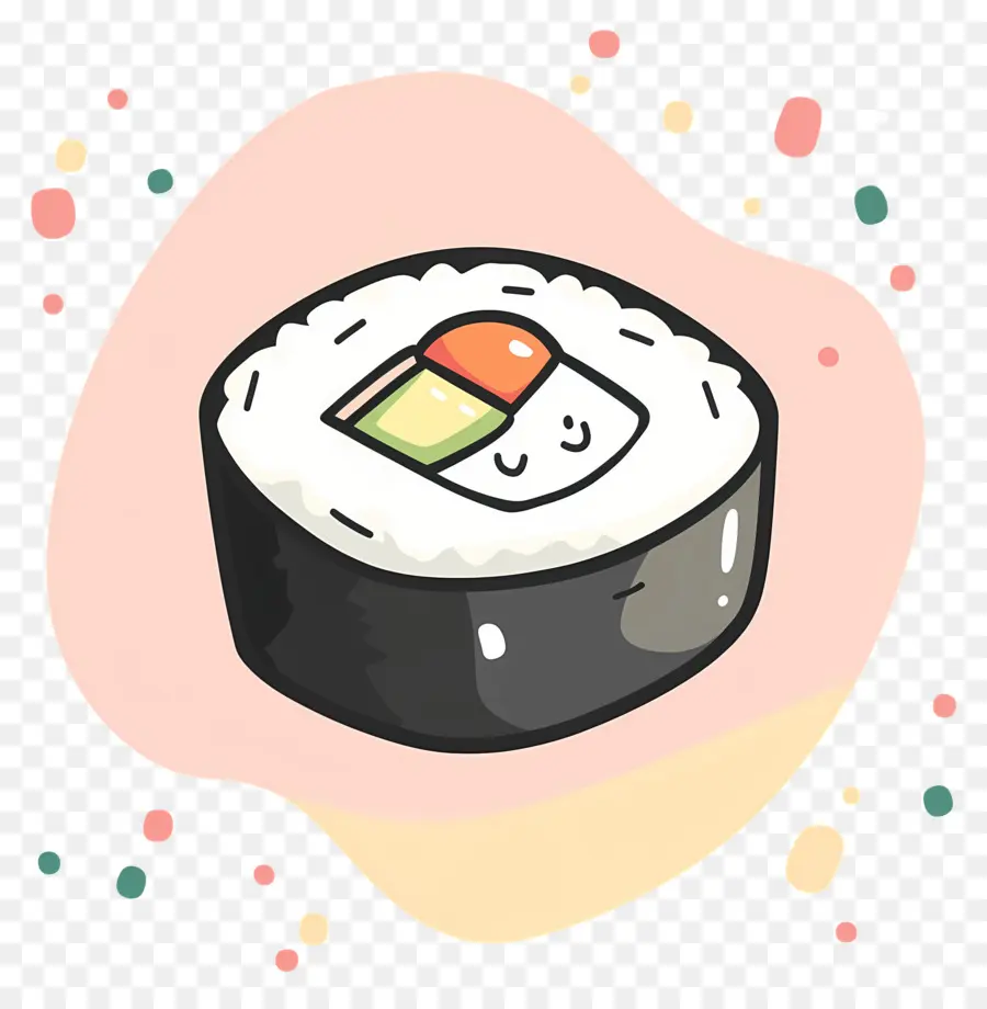 Rollo De Sushi，Lindo Rollo De Sushi PNG