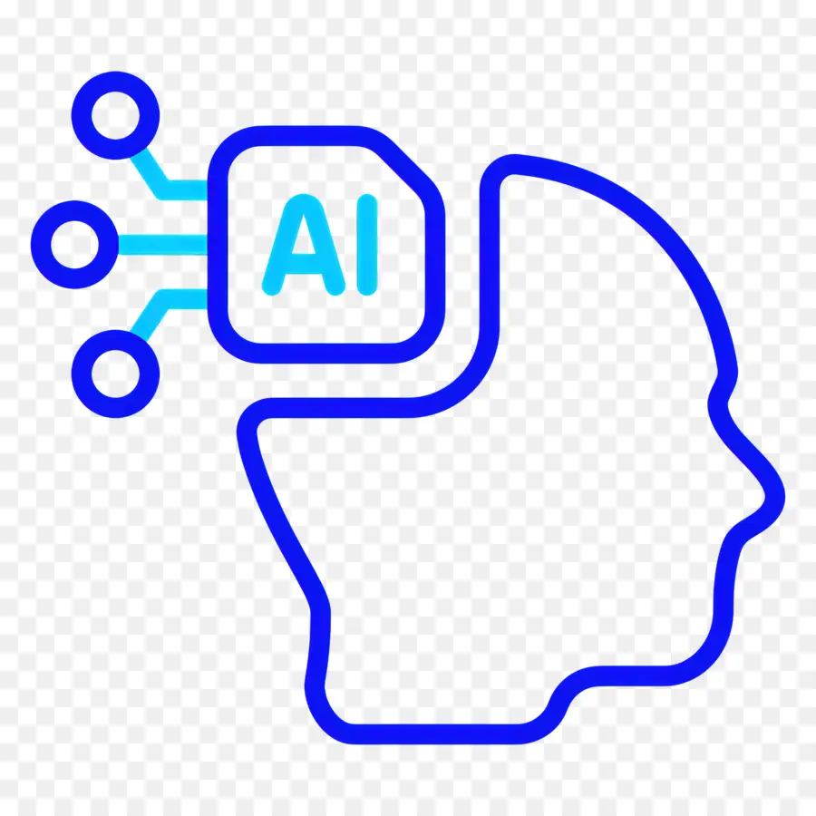 Inteligencia Artificial，Cabeza De Ia PNG